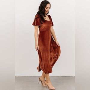 Velvet Midi Dress